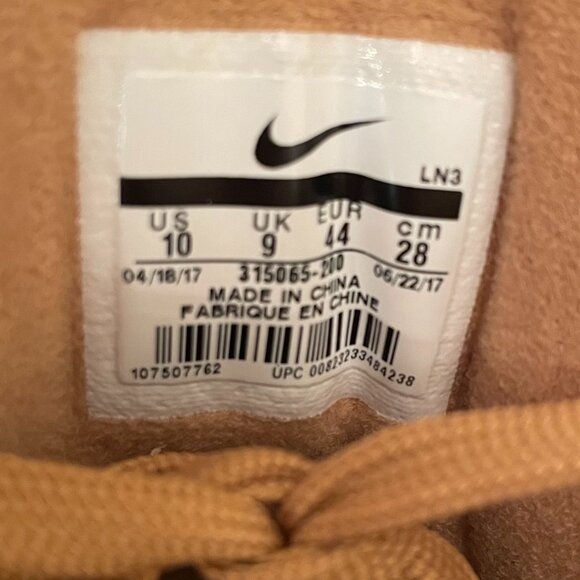 Nike Air Force Max 'Flax'  Phantom Light Brown Suede - Gum Sole  Men's Size 10 - Picture 9 of 9